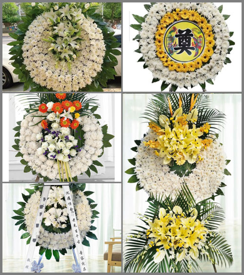 河北沧州吴桥县梁集镇花圈速递
